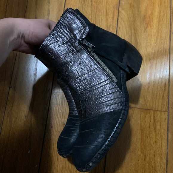 felmini falling in love boots black metallic booties - Picture 5 of 12